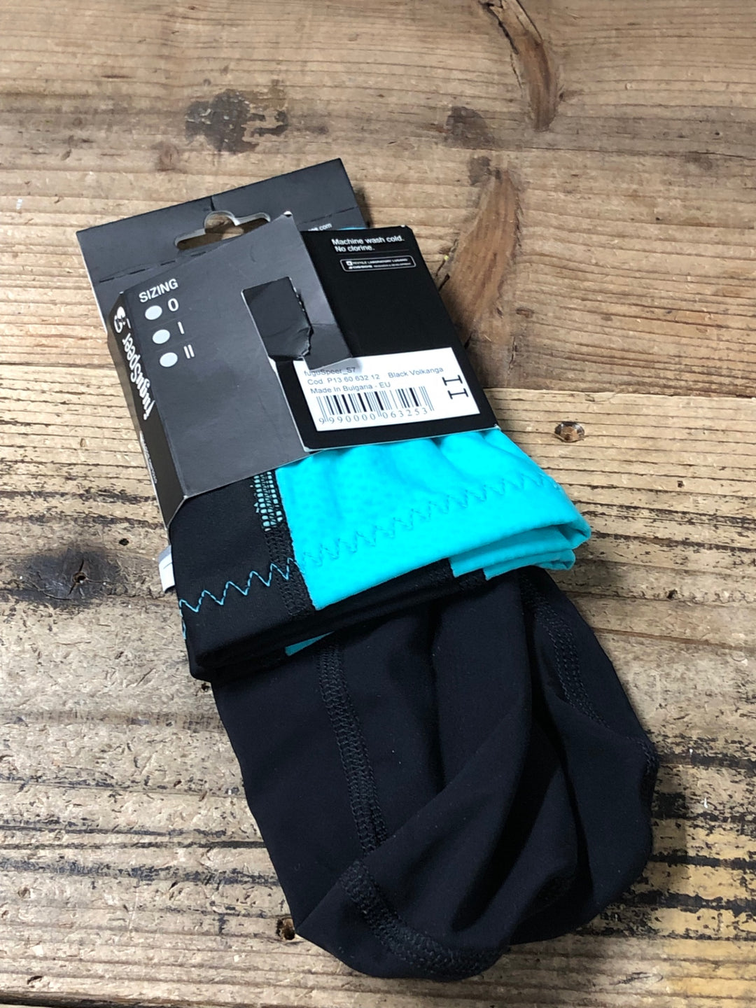 JX530 アソス assos fuguSpeer S7 サイクルソックス 黒 水色 SIZE Ⅱ ※一部劣化