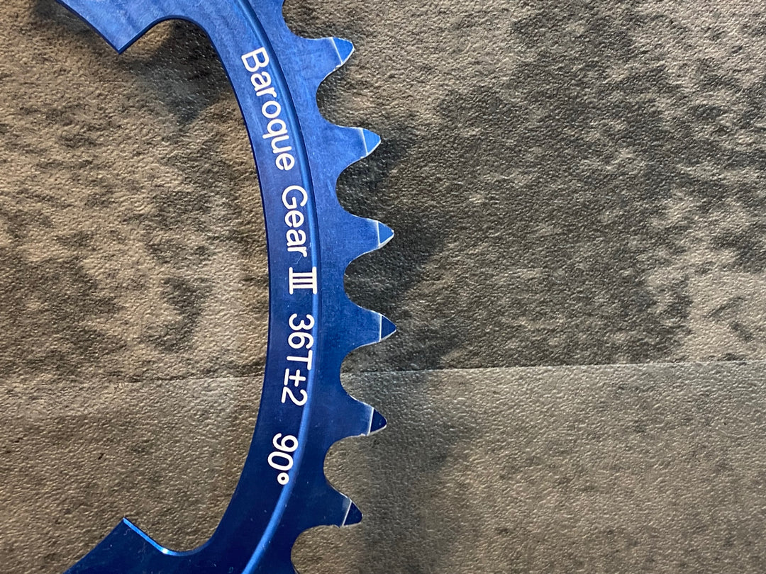 JO479 スミス SMITH バロックギア Baroque Gear Ⅲ インナーチェーンリング 36T∓2 90° 青