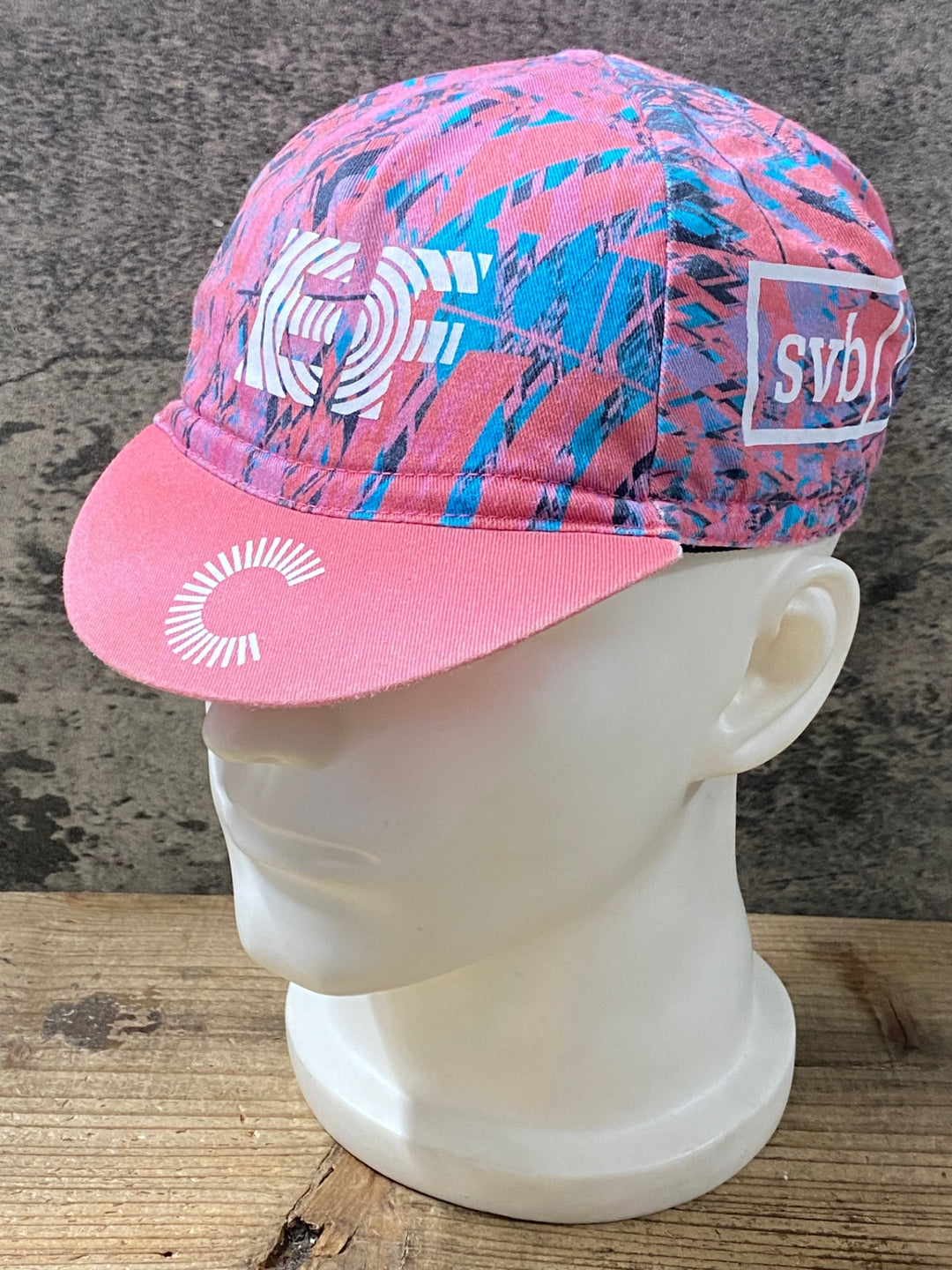 KH656 ラファ Rapha EF EDUCATION TIBCO-SVB CAP サイクルキャップ ピンク ※タグカット