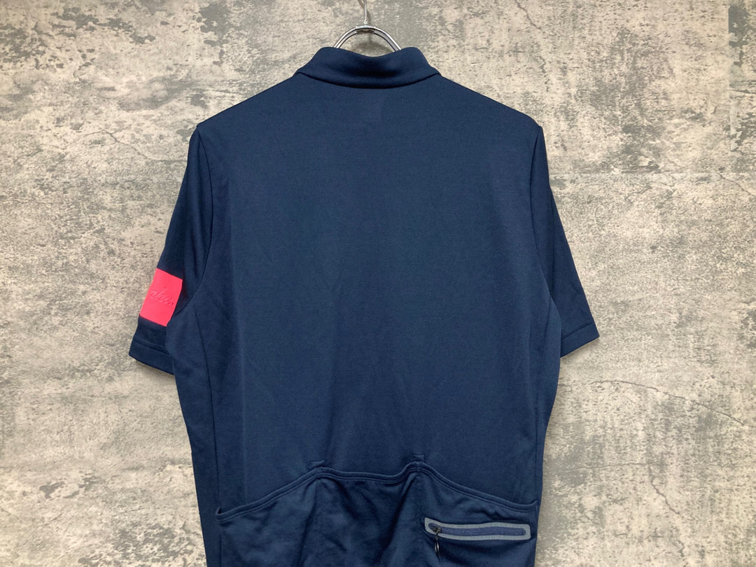 JS570 ラファ Rapha CLASSIC JERSEY Ⅱ 半袖 サイクルジャージ ネイビー XL
