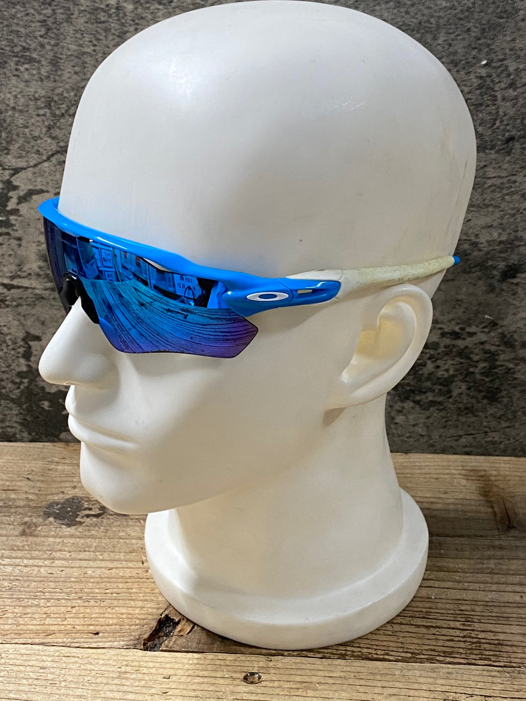KK073 オークリー OAKLEY RADAR EV サングラス アイウェア 水色 ※レンズ劣化,使用感