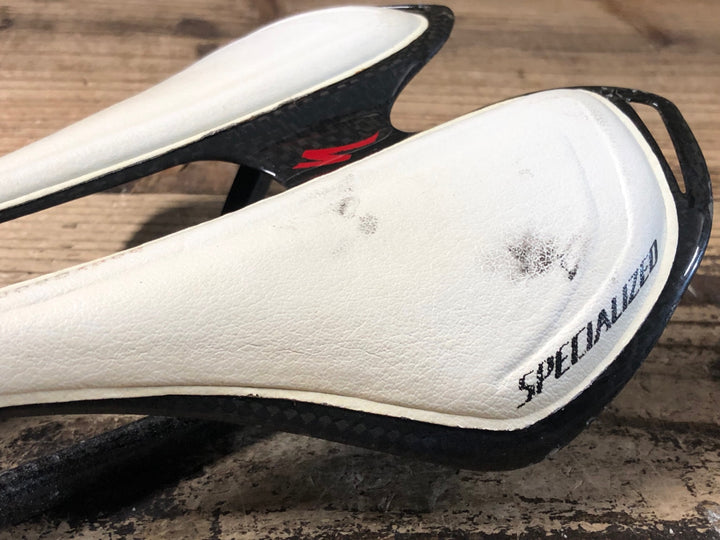 KH209 スペシャライズド SPECIALIZED エスワークス S-WORKS トゥーペ TOUPE サドル 白 143mm 座面割れ ジャンク