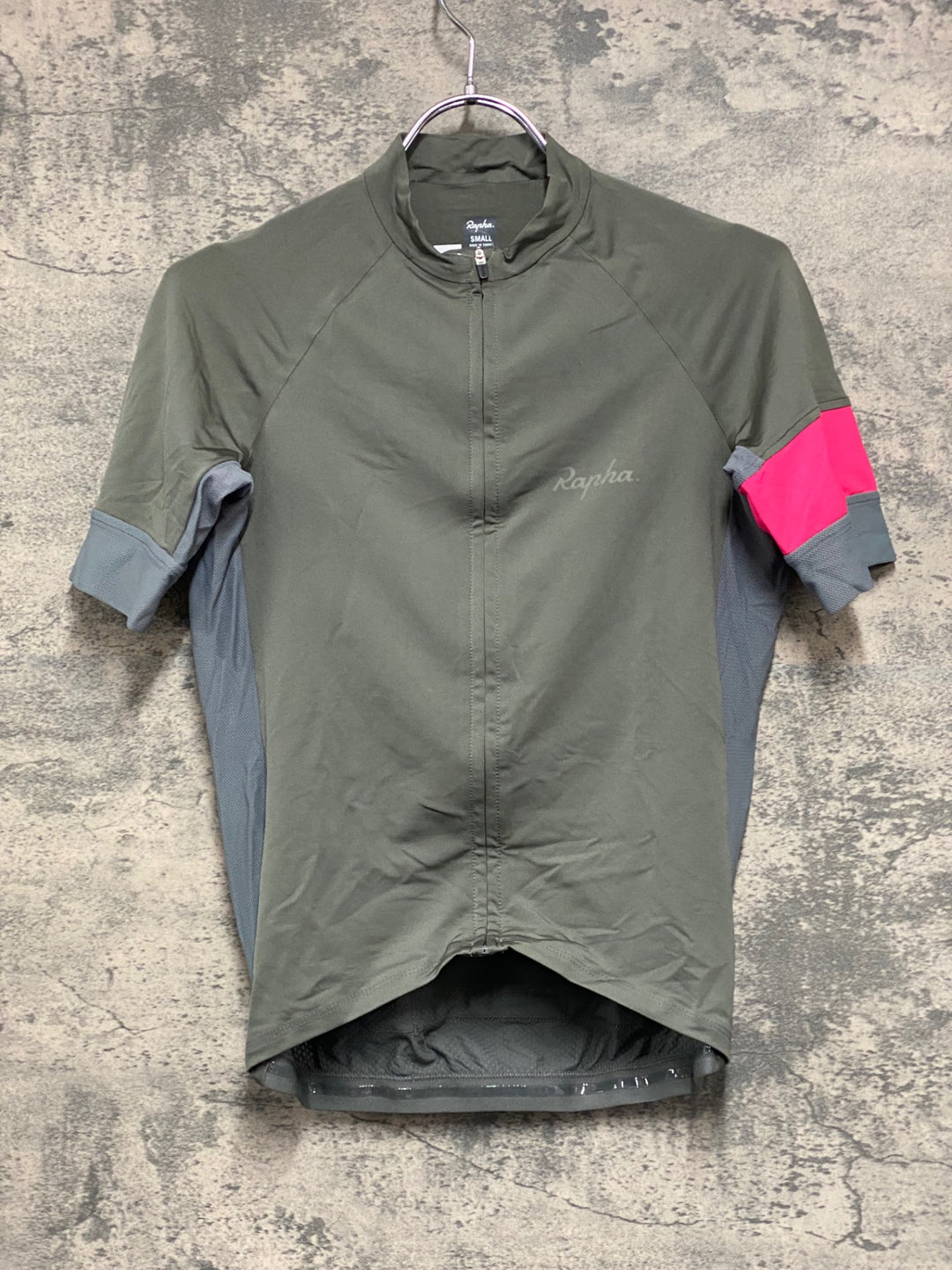 JV242 ラファ Rapha SHORT SLEEVE TRAINING JERSEY 半袖 サイクルジャージ S オリーブ
