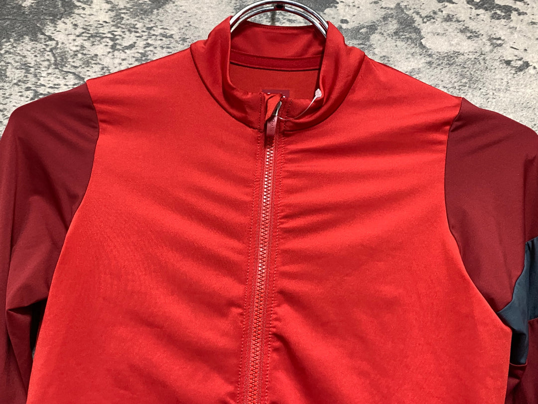 KJ318 ラファ Rapha women's Pro Team LS Traning Jersey 長袖 サイクルジャージ 赤 XS
