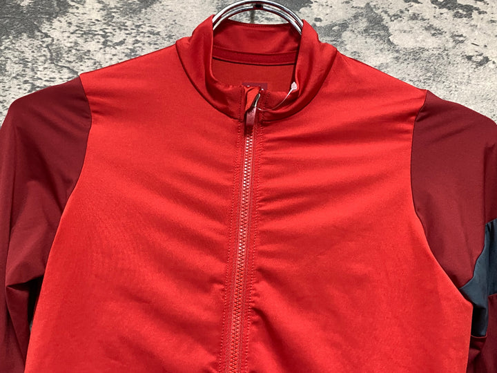 KJ318 ラファ Rapha women's Pro Team LS Traning Jersey 長袖 サイクルジャージ 赤 XS