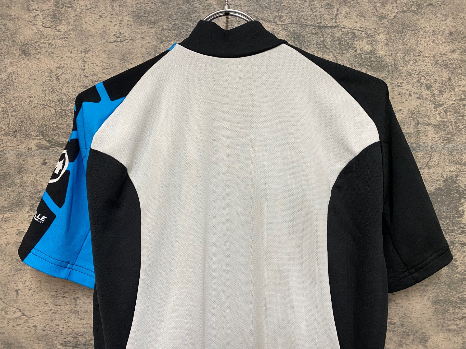 JR135 アソス ASSOS SS.MILLE EVO7 半袖 サイクルジャージ 黒 水色 L