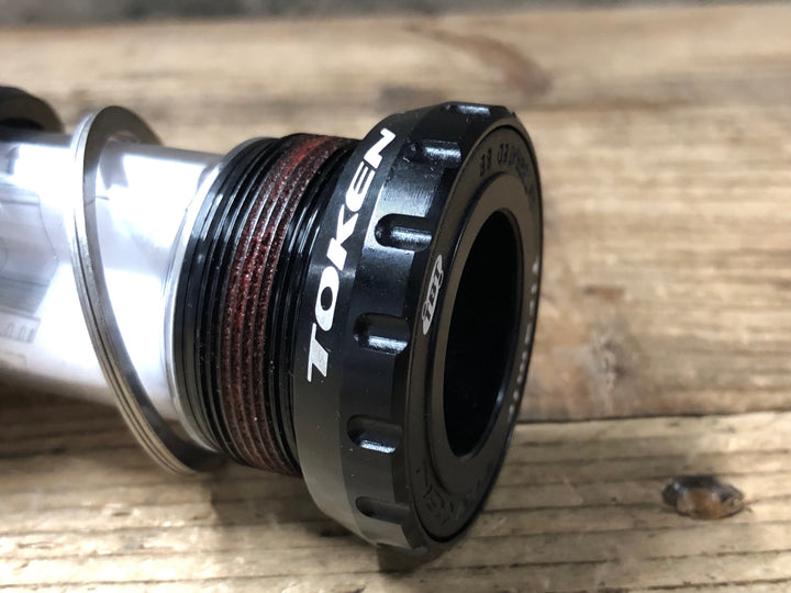 KF103 TOKEN TK878TBT セラミックベアリング BB ボトムブラケット ISO 68mm BSA