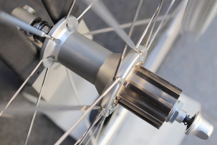 カンパニョーロ CAMPAGNOLO ゾンダ ZONDA シルバー アルミ クリンチャー ホイールセット カンパ12/11S ナローリム 15C 【東京南麻布店】