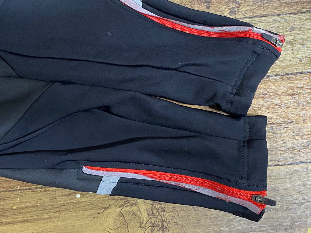 KP752 カステリ CASTELLI ビブタイツ 黒 S 裏起毛 ※ロゴの割れ