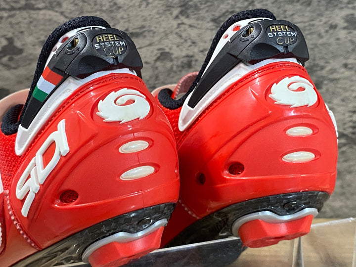JV463 シディ SIDI エルゴ2 カーボン ERGO 2 CARBON ビンディングシューズ EU41.5 赤 3穴