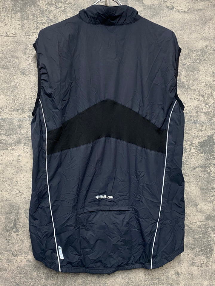 KK062 パールイズミ PEARL iZUMi サイクルベスト ジレ 黒 サイズ不明 ※タグ劣化