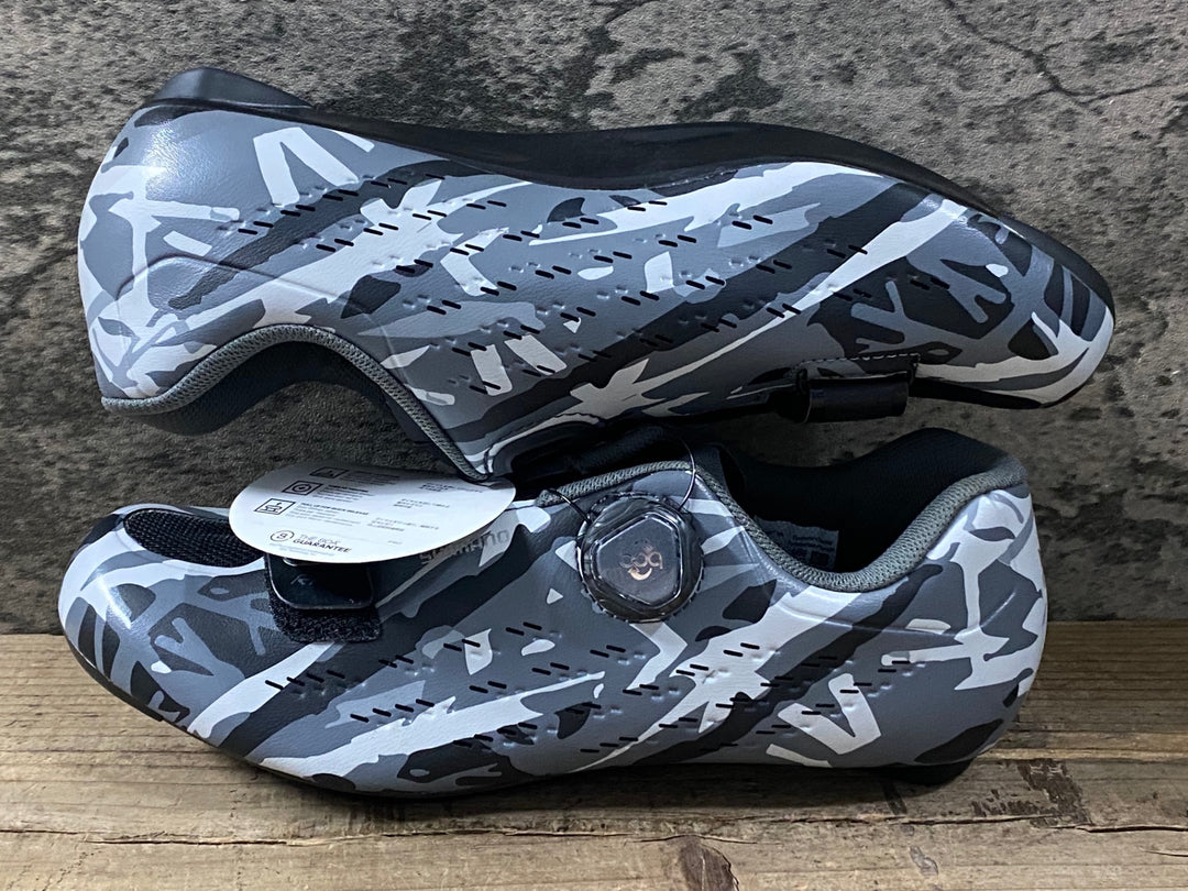 KG198 シマノ SHIMANO RP5 SH-RP501 ビンディングシューズ   3穴  GRAY CAMO EU40