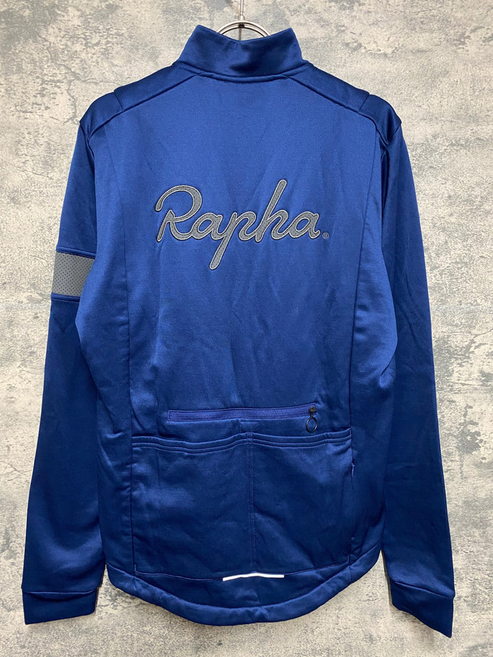 JS011 ラファ Rapha CLASSIC WINTER JACKET 長袖 サイクルジャケット 紺 M 裏起毛