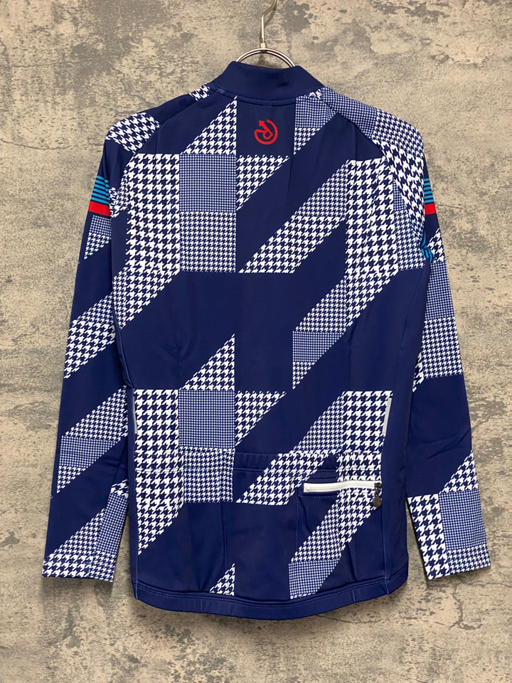 JV979 レリック reric Women's Sugar Long Sleeve Jersey 長袖サイクルジャージ 紺 M 裏起毛 レディース