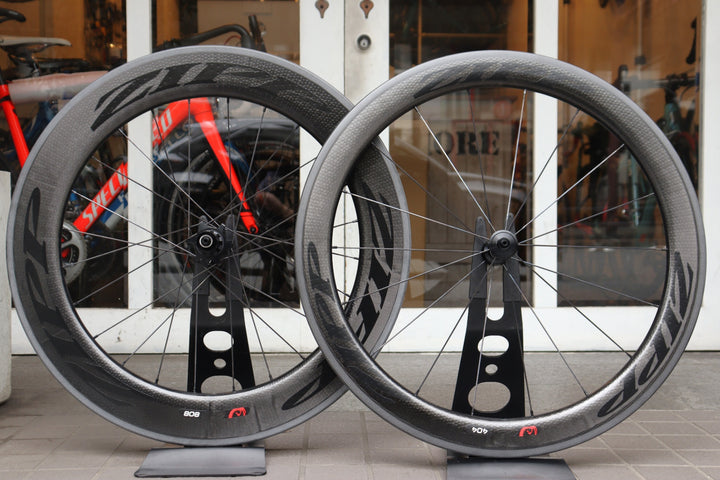 【未使用品！】 ジップ ZIPP 404/808 FIRECREST カーボン チューブラ― ホイールセット シマノ11S/12S 【横浜店】