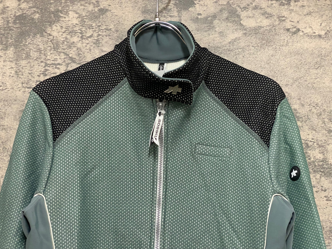 JQ135 アソス assos 長袖サイクルジャケット 緑 M 裏起毛