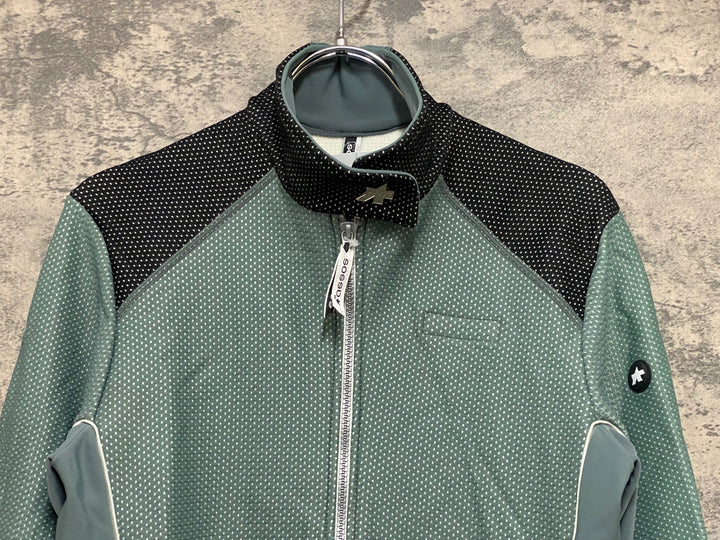 JQ135 アソス assos 長袖サイクルジャケット 緑 M 裏起毛