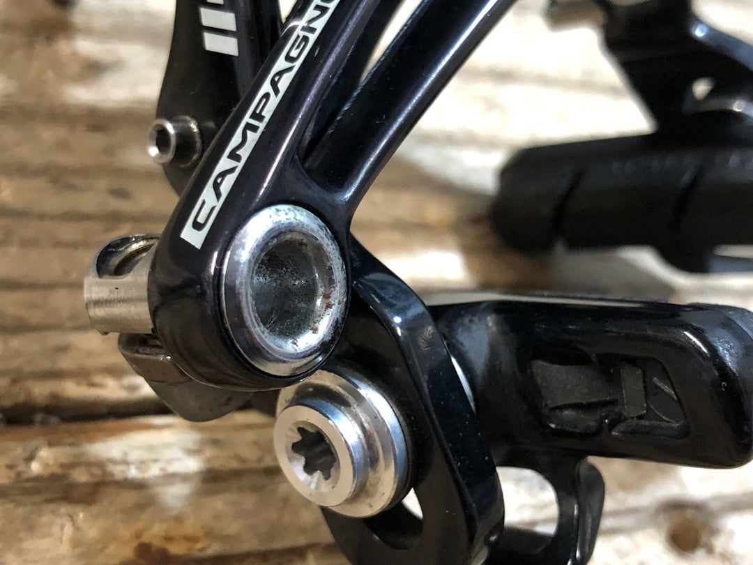 KI929 カンパニョーロ CAMPAGNOLO レコード RECORD BR11-RE ブレーキキャリパー 前後セット 黒