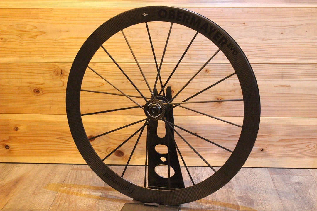 ライトウェイト LIGHTWEIGHT オーバーマイヤー OBERMAYER EVO SCHWARZ ED カーボン チューブレス フロントホイール 前輪のみ 【名古屋店】