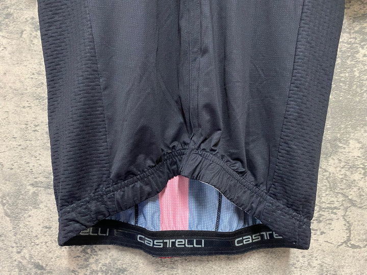 KC370 カステリ CASTELLI 半袖 サイクルジャージ バーガンディ 黒 S TEAM INEOS