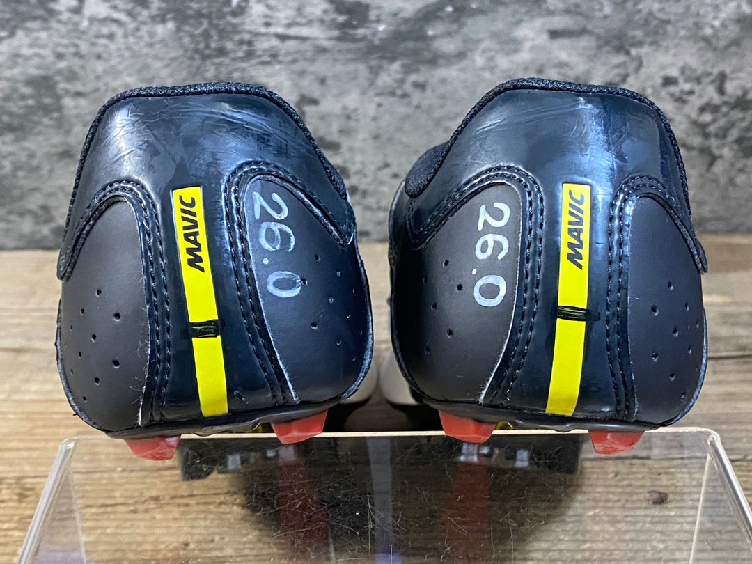 KG422 マヴィック MAVIC COSMIC ELITE ビンディングシューズ 3穴 ブラック ホワイト EU41 1/3 ※ペン字あり