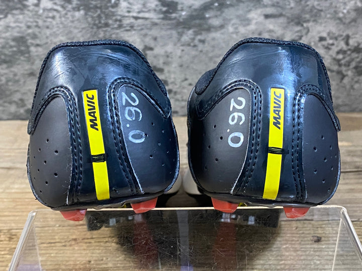 KG422 マヴィック MAVIC COSMIC ELITE ビンディングシューズ 3穴 ブラック ホワイト EU41 1/3 ※ペン字あり