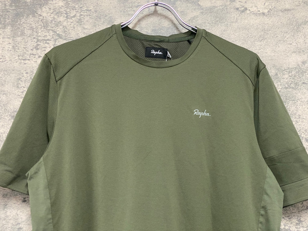 JV416 ラファ Rapha TECHNICAL T-SHIRT 半袖 Tシャツ オリーブ M