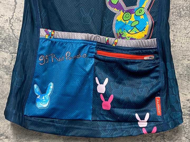 KK465 パンダーニ Pandani 半袖 サイクルジャージ 濃紺 XS レディース
