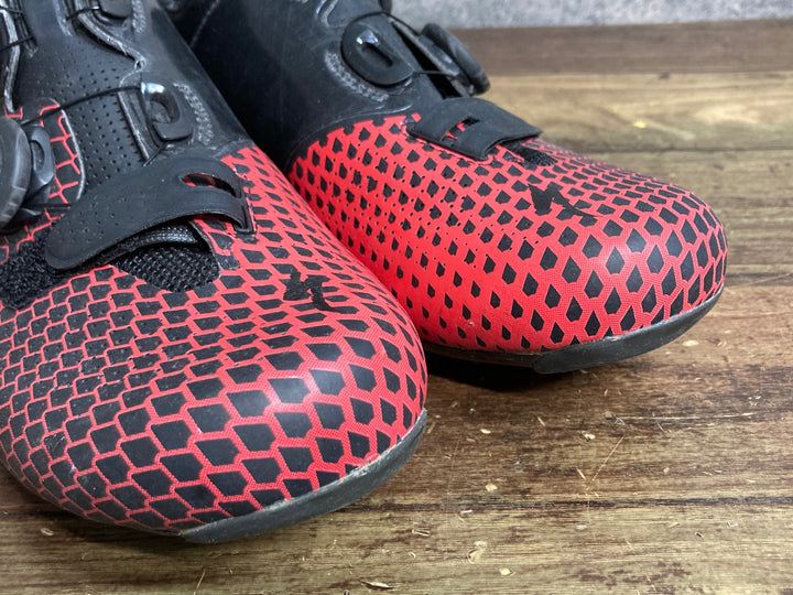 JT272 スペシャライズド SPECIALIZED S-WORKS 6 RD ビンディングシューズ 黒赤 3穴 EU39