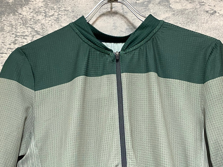 KA213 カフェドシクリステ Cafe du Cycliste ANGELINE Man 半袖 サイクルジャージ 緑 カーキ L