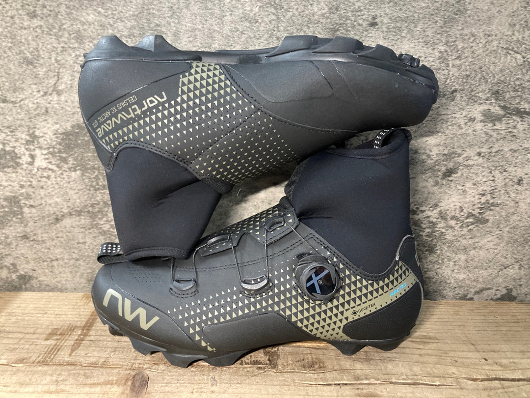 JX887 ノースウェーブ NORTHWAVE CELSIUS XC ARCTIC GTX ビンディングシューズ 黒 EU40