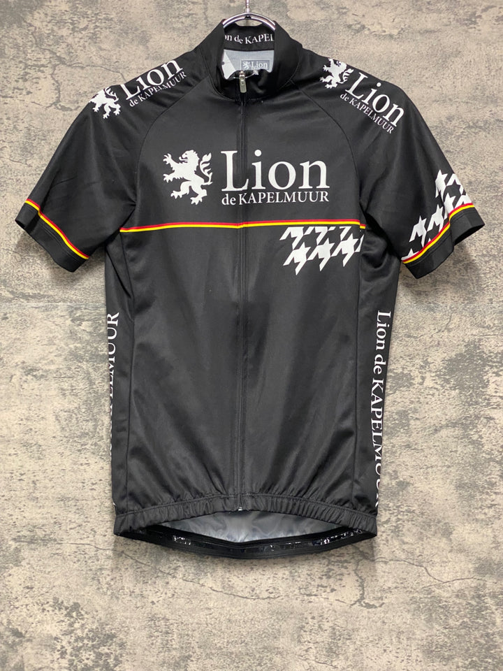 IZ412 リオンドカペルミュール Lion de KAPELMUUR 半袖 サイクルジャージ 黒 S