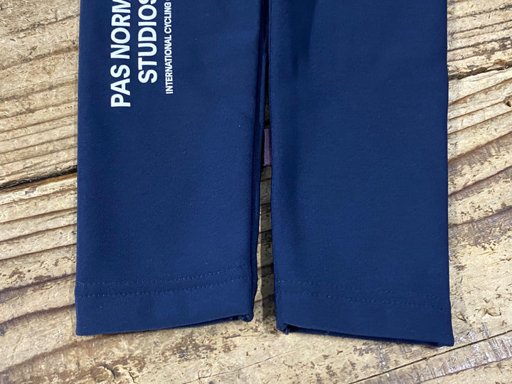 KM753 パスノーマルスタジオ PAS NORMAL STUDIOS LOGO ARM WARMERS ニーウォーマー 紺 M 裏起毛