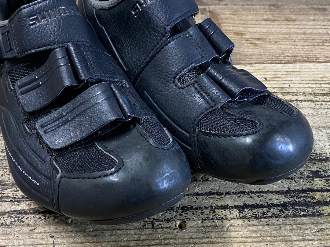 JU552 シマノ SHIMANO RP3 SH-RP300 EL ビンディングシューズ EU37 ブラック 3穴/2穴