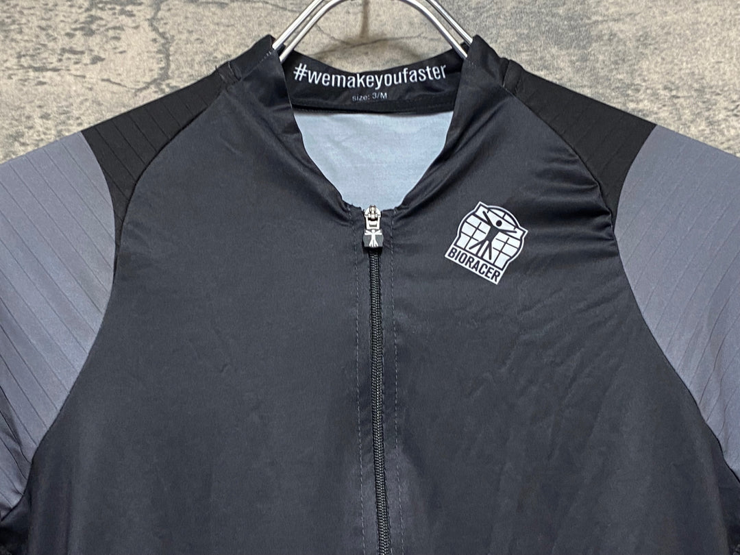 JQ827 ビオレーサー BIORACER ICON LONG SLEEVE JERSEY 長袖 サイクルジャージ 黒 M
