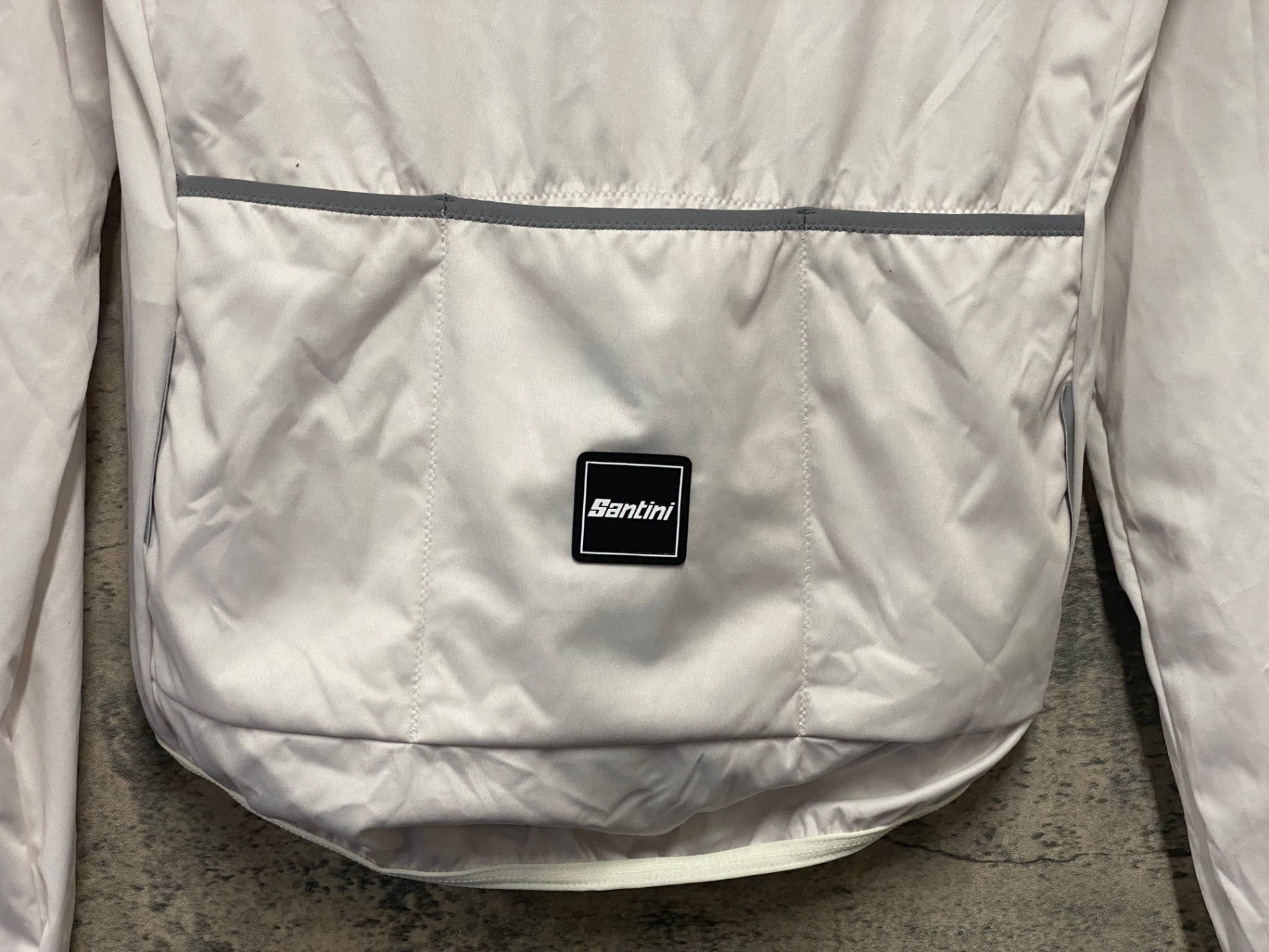 JX882 サンティーニ santini 長袖 サイクルジャージ ターコイズ S 裏