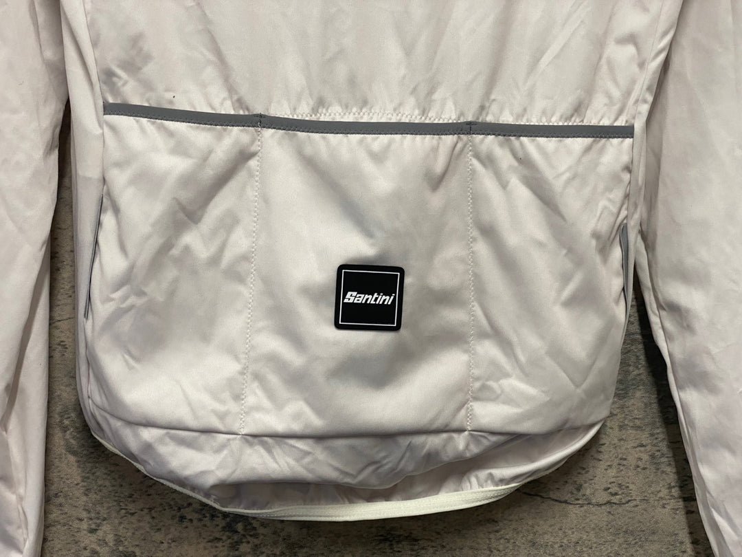 JX882 サンティーニ santini 長袖 サイクルジャージ ターコイズ S 裏起毛