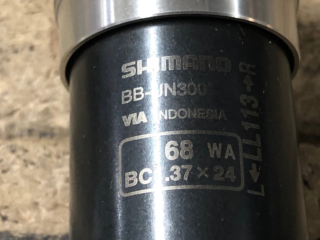 JS282 シマノ SHIMANO BB-UN300 ボトムブラケット スクエアーテーパー 68mm 113mm