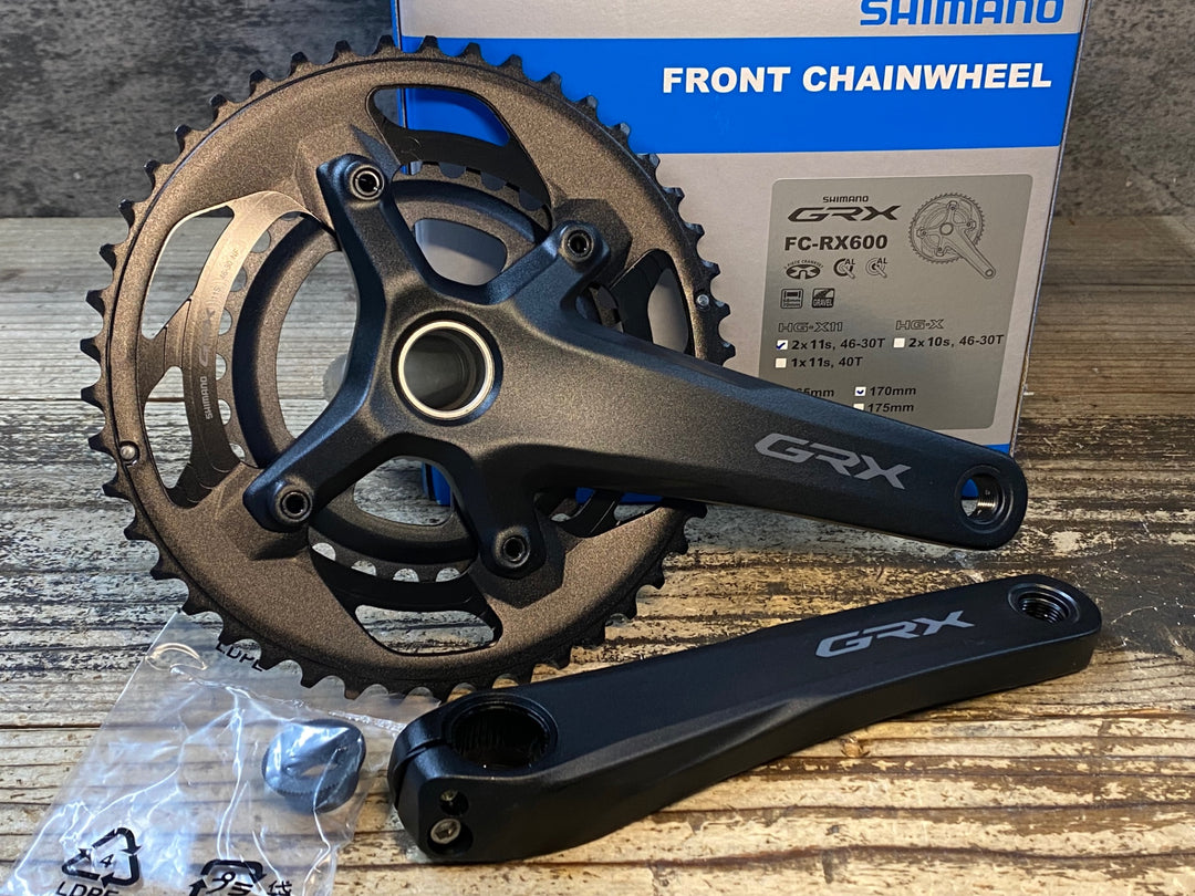 JR648 シマノ SHIMANO GRX FC-RX600 クランクセット 46/30T 170mm 2x10S