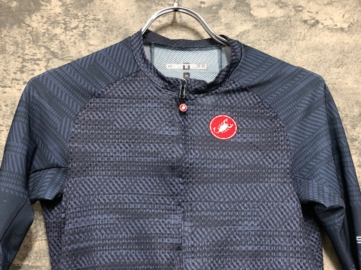JT282 カステリ CASTELLI 半袖 サイクルジャージ グレー M