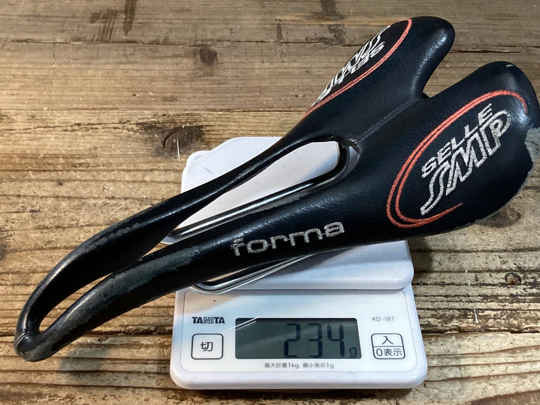 JV375 SELLE SMP FORMA サドル 黒 inox tubeレール
