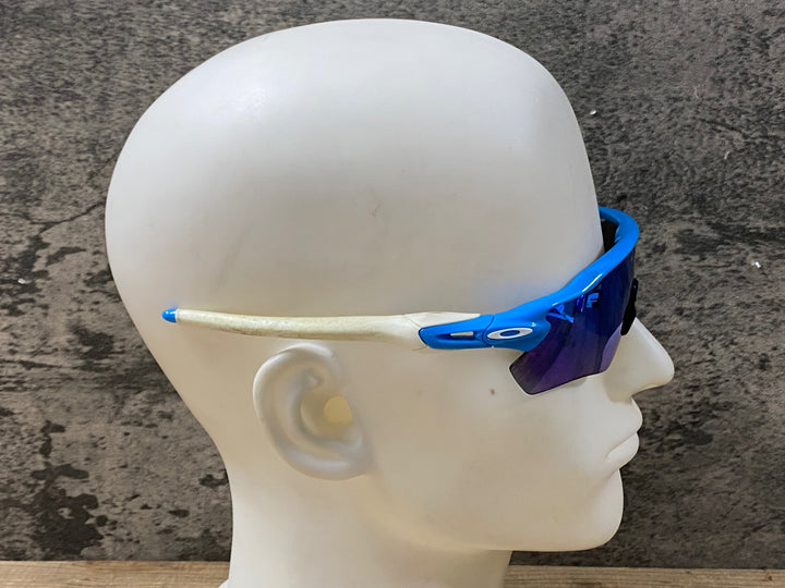KK073 オークリー OAKLEY RADAR EV サングラス アイウェア 水色 ※レンズ劣化,使用感