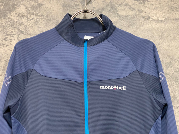 JO163 モンベル mont-bell 長袖 サイクルジャージ グレー レディース M