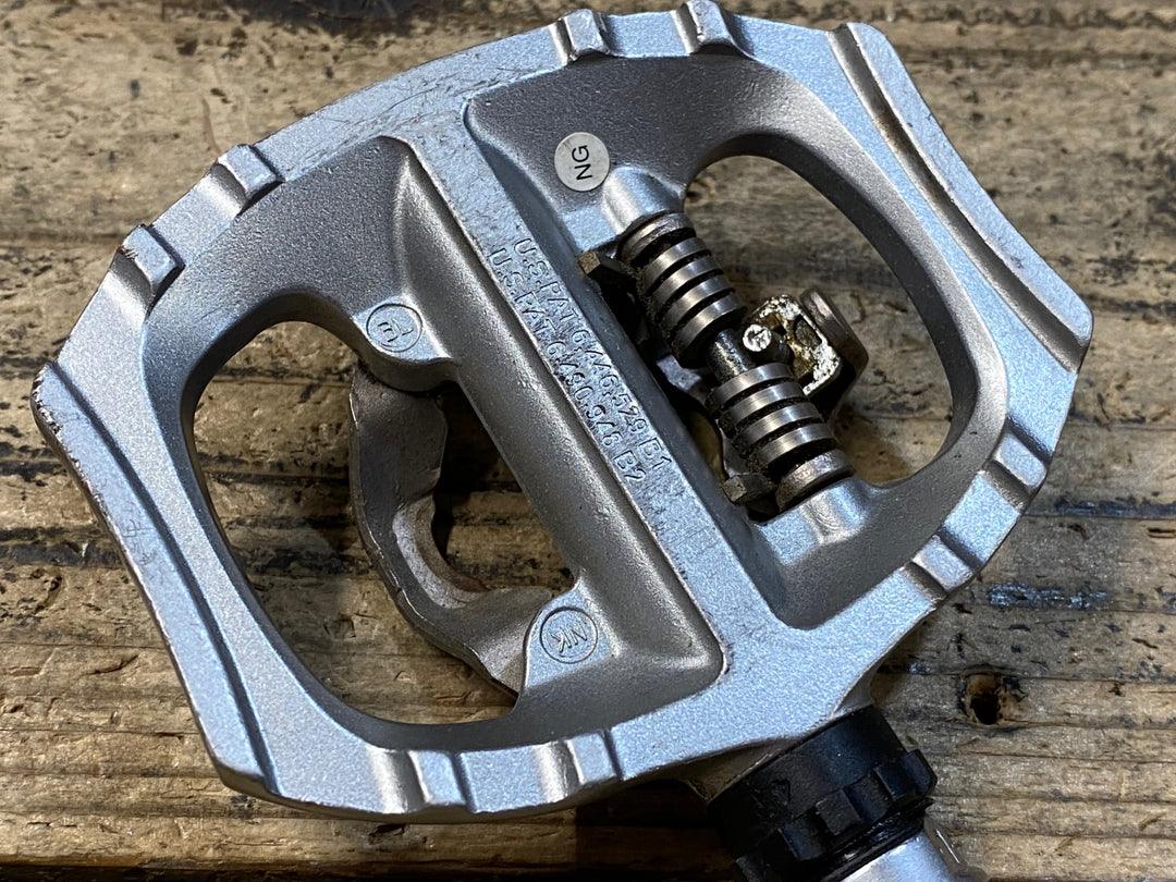 JZ349 シマノ SHIMANO PD-A530 ビンディングペダル 片面フラット SPD シルバー