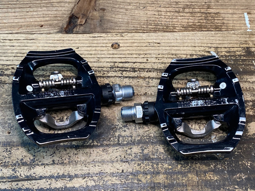 JO034 シマノ SHIMANO PD-A530 ビンディングペダル 片面フラット 黒 SPD