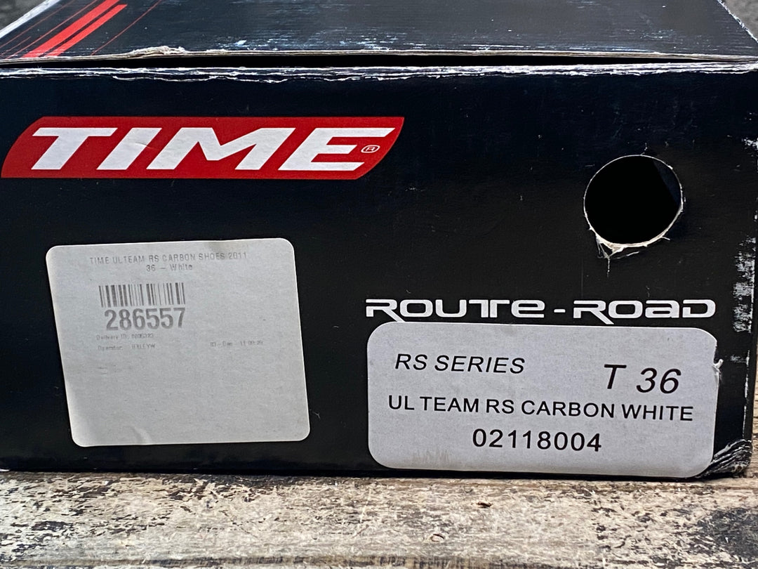 JR513 タイム TIME ULTEAM RS CARBON ビンディングシューズ 白 EU36