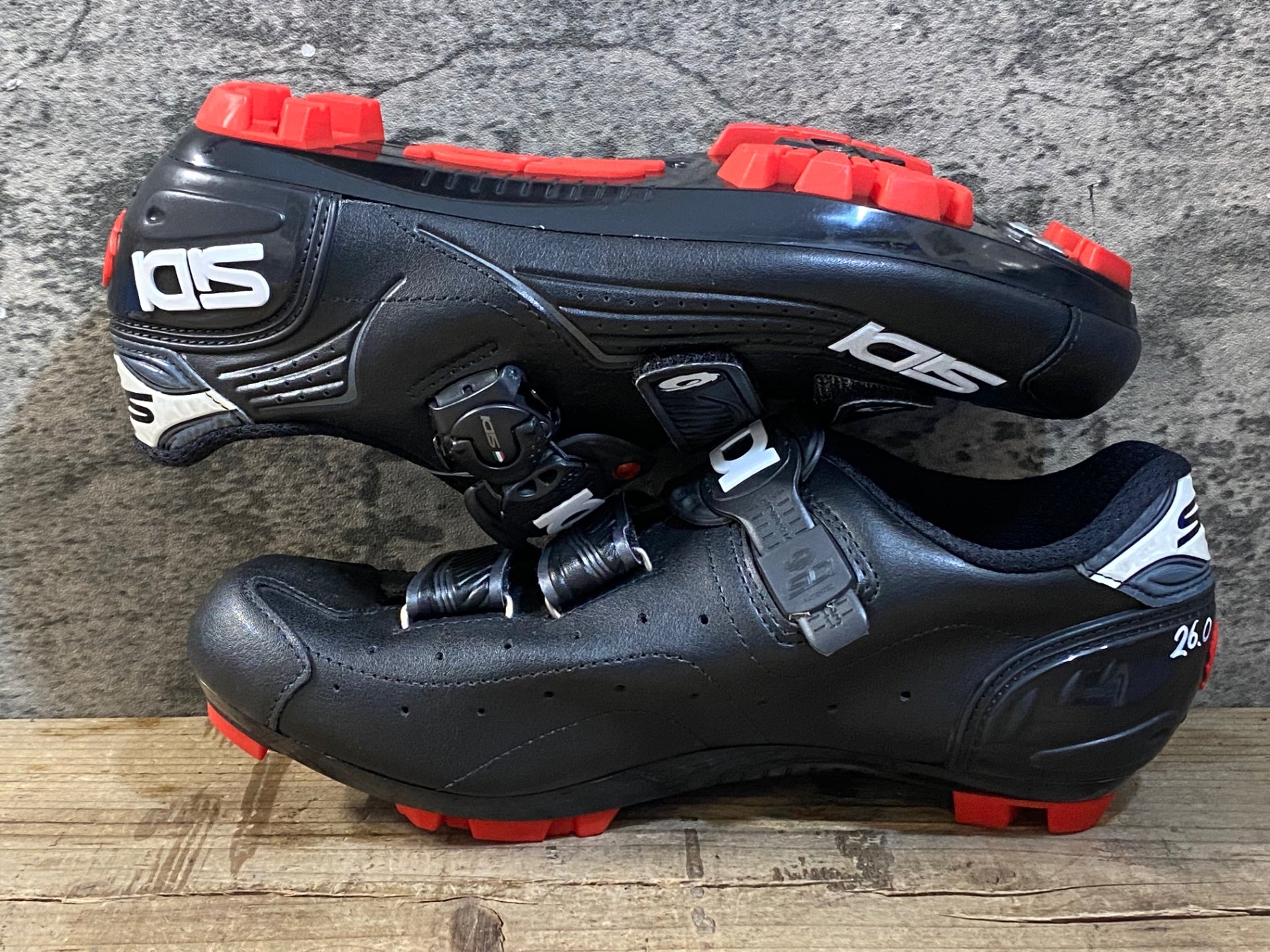 KG391 シディ SIDI TRACE MTB ビンディングシューズ 黒 SPD EU42 ※ペン