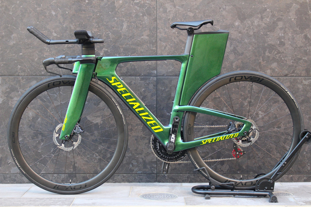 スペシャライズド SPECIALIZED SHIV EXPERT DISC 2020 Sサイズ シマノ アルテグラ R8050 Mix Di2 カーボン トライアスロンバイク 【福岡店】