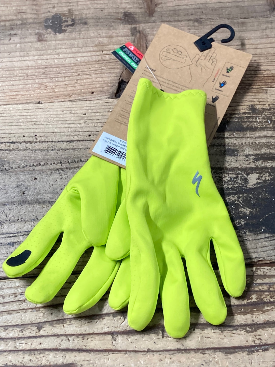 JV596 スペシャライズド SPECIALIZED SOFTSHELL THERMAL MEN 長指 グローブ 黄 M