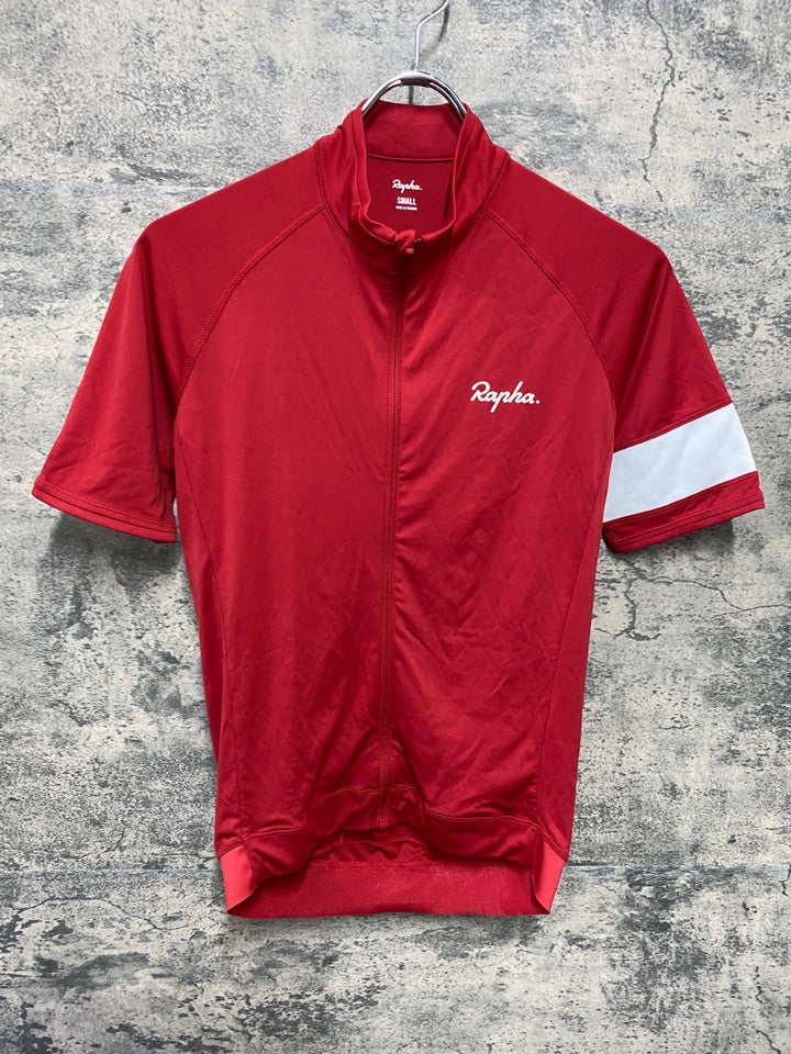 JL121 ラファ Rapha CORE JERSEY 半袖 サイクルジャージ 赤 S